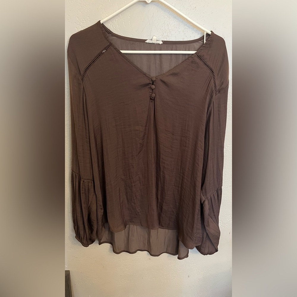Brown Maurices Blouse Size XL